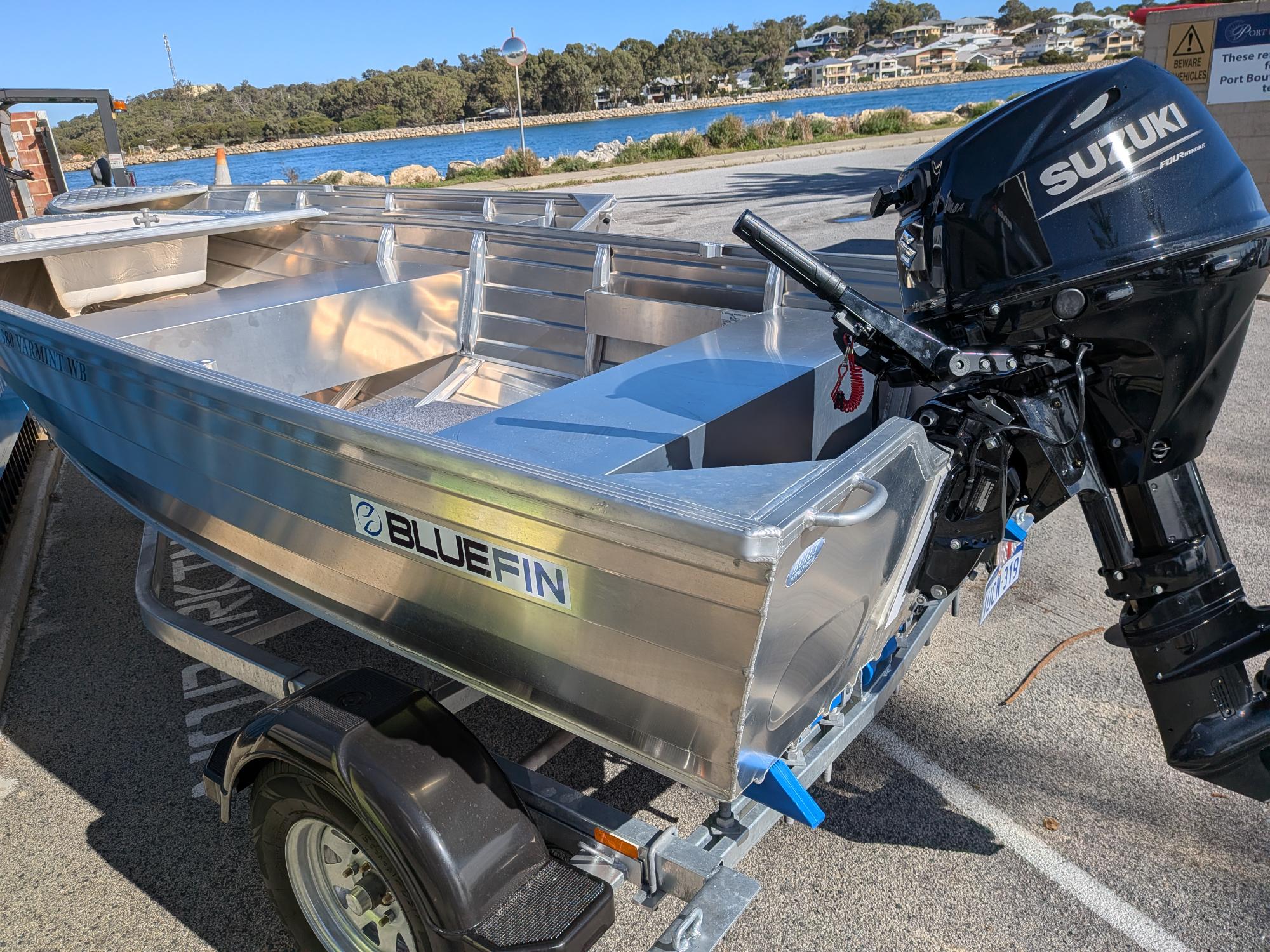 Bluefin Varmint WideBody 3.8m | Suzuki DF30ATHL | John Papas Trailer