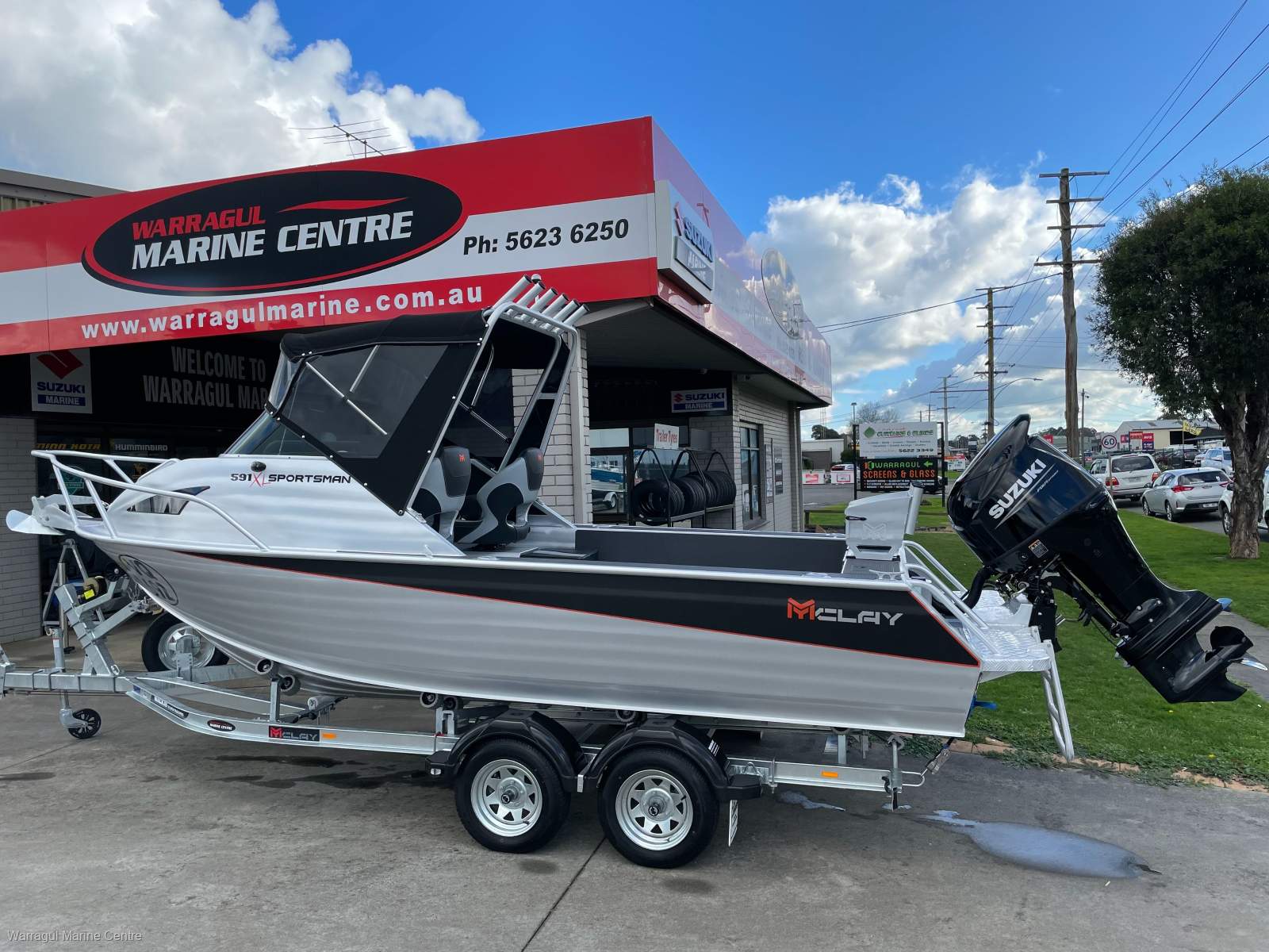 McLay 591XL Sportsman Cuddy, Suzuki 115hp, Mackay tandem trailer, rego's & safety gear