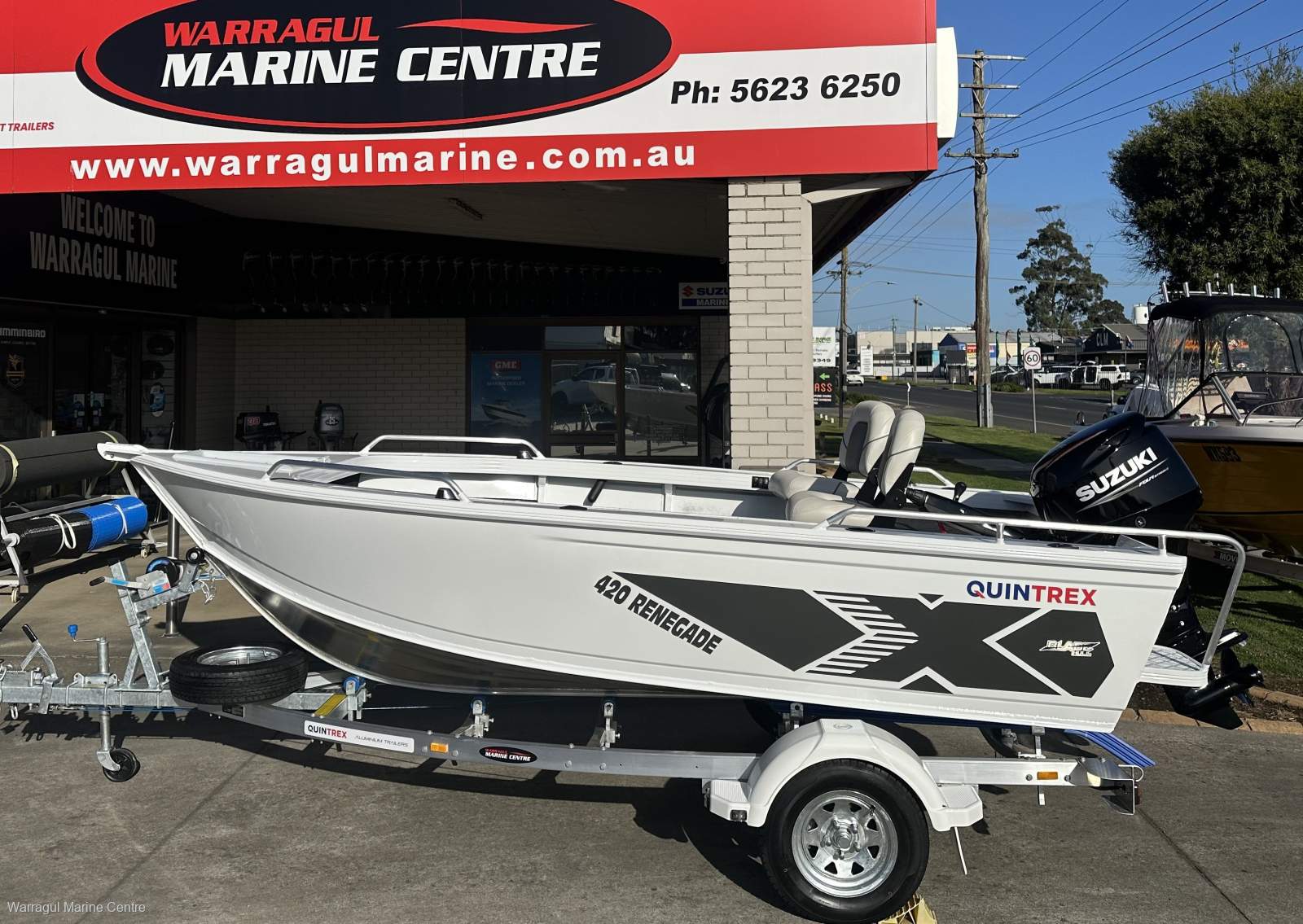2026 Quintrex 420 Renegade TS | Suzuki DF50ATHL | Alloy C-Channel trailer
