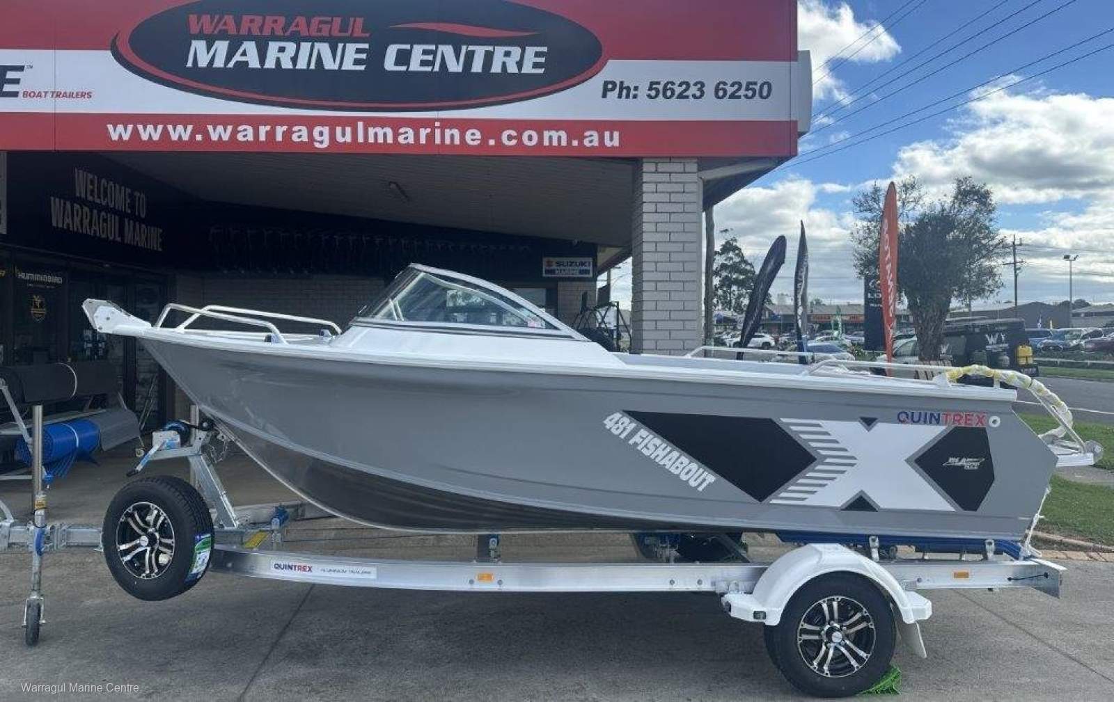 Quintrex 481 Fishabout | Suzuki DF90 | Alloy I-Beam trailer