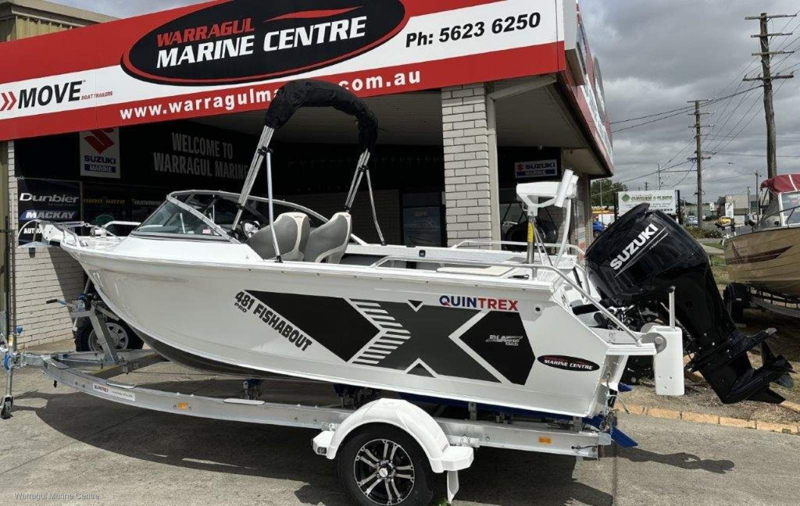 Quintrex 481 Fishabout Pro | Suzuki DF75 | Alloy I-Beam trailer