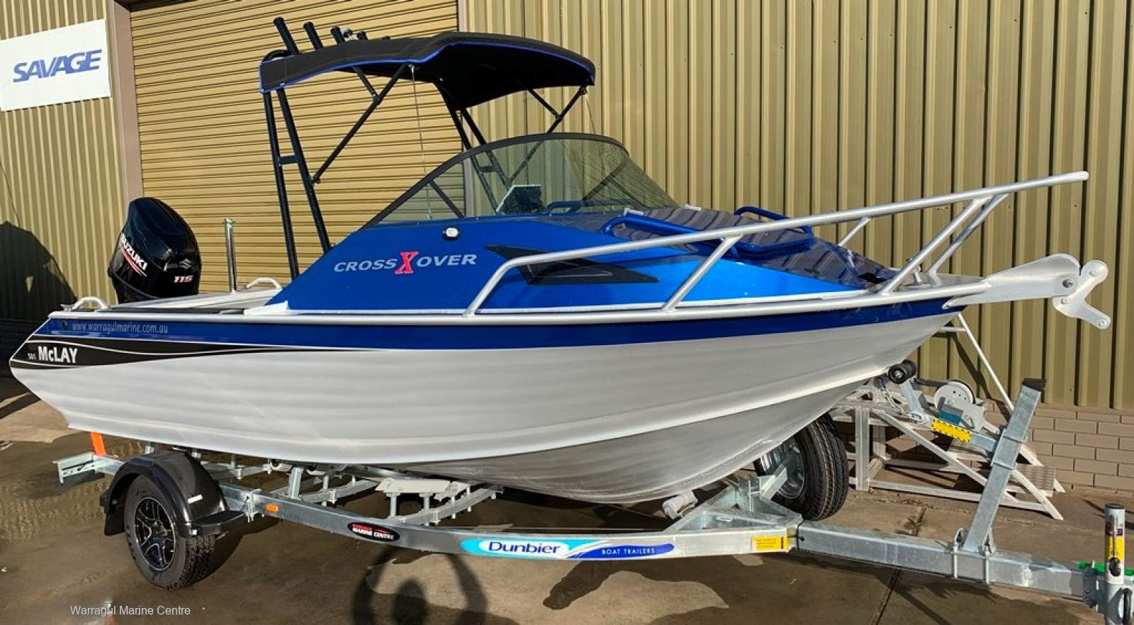 McLay 581 Crossover, Mackay trailer, Suzuki 115hp