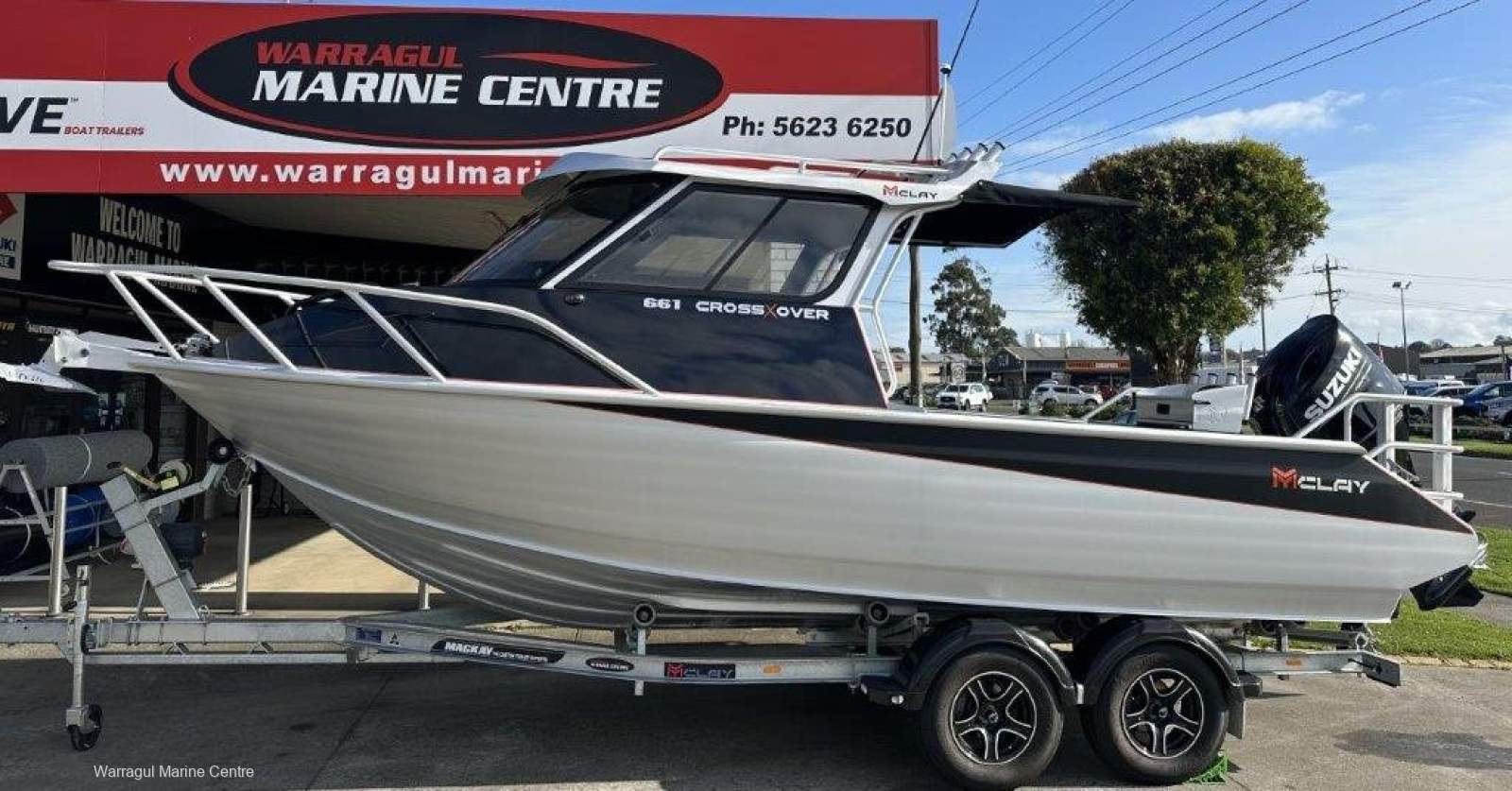 McLay 661 Crossover Hard Top, Suzuki 175hp 4-stroke, Mackay MLJ trailer